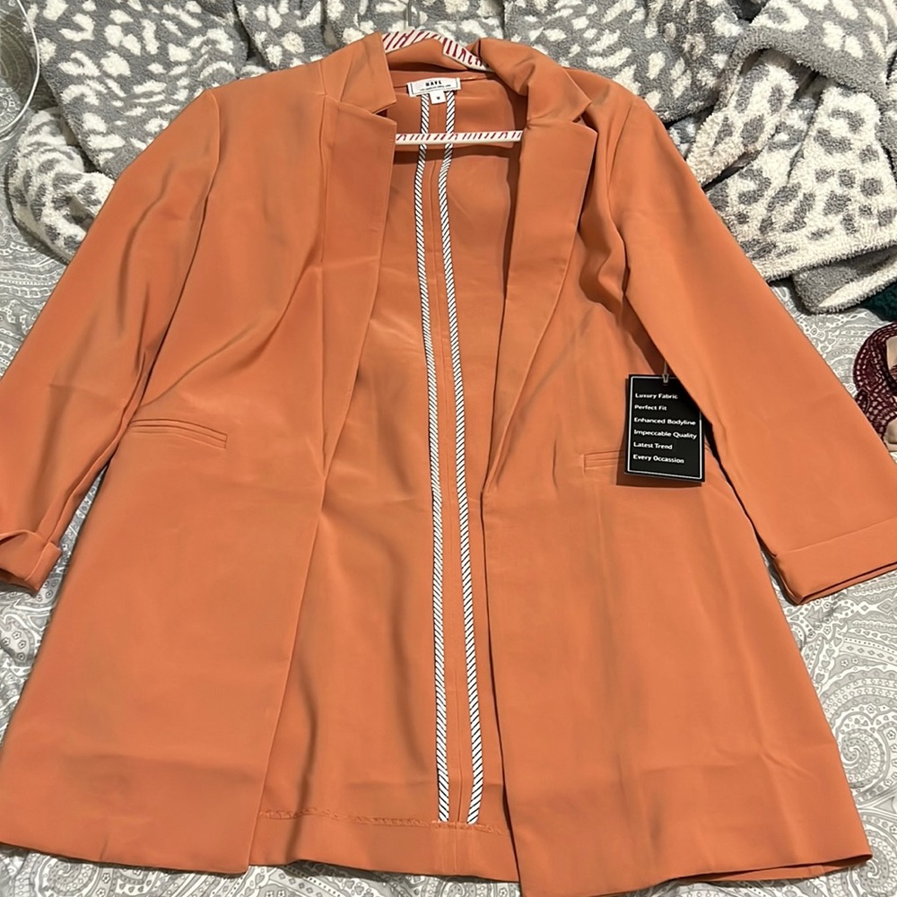 Orange blazer